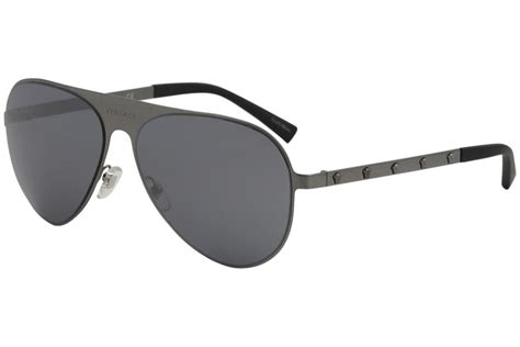 versace ve2189 brushed gunmetal frame|Versace™ VE2189 Aviator Sunglasses .